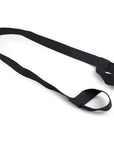 Black yoga mat carry strap